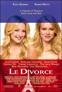 한국에 <프렌치 아메리칸>으로 소개된 미국영화 <르 디보스>의 포스터. 남녀관계를 둘러싼 프랑스와 미국의 문화적 차이를 그리고 있다. 
