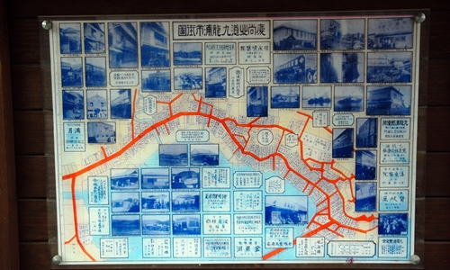 일본인거리 지도, 장안동거리라고도 하고, 종로거리라고도 불리고 있다.