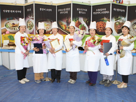 2011 슬로푸드 요리경연대회 수상자들.