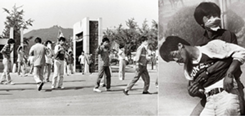1987년 6월 항쟁의 기폭제가 됐던 이한열군의 죽음을 사진으로 기록한 사람이 바로 정태원 전 로이터 한국지국 사진부장이다. 피격직전 이한열군이 교문앞에 나와있던 왼쪽 사진은 정태원 선생의 동생이 찍었다. 