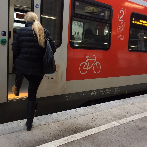  독일 지하철에 설치된 자전거 전용칸