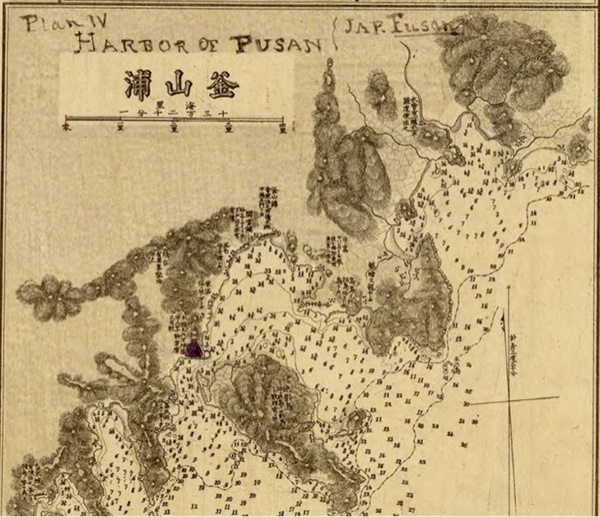 일본 육군 제작 부산포 지도