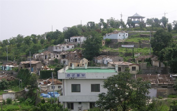 철거 앞두고 있는 선양동 산동네 모습(2011년 7월 촬영) 