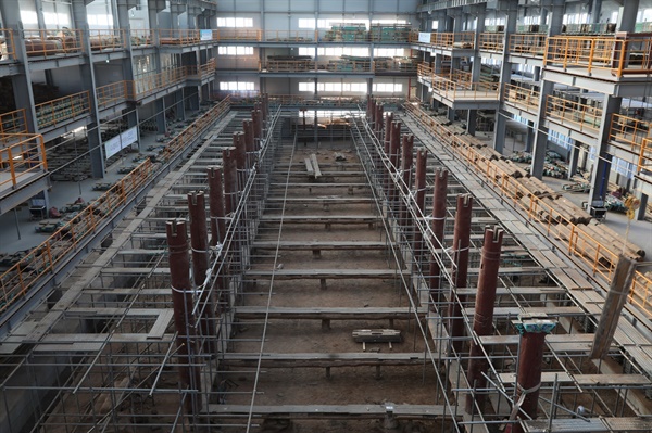 기둥해체 2019년 1월 작업 광경이다