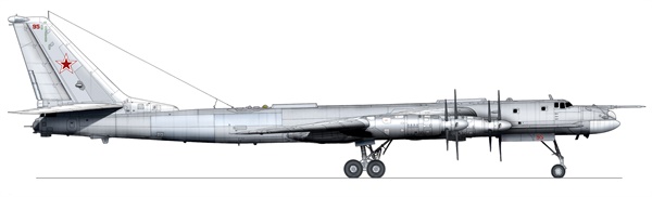  투폴레프 Tu-95 폭격기. 