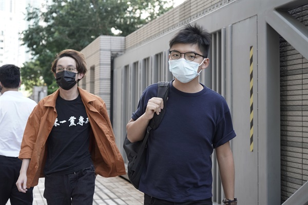  홍콩의 민주화 운동가 조슈아 윙