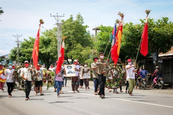 사가잉주 까레이시 순교자의날 기념 반독재시위.