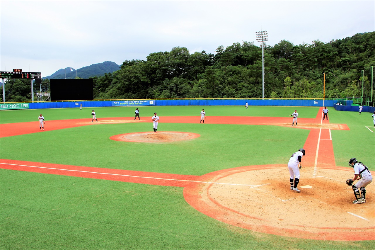  2020년에 이어 2021년에도 협회장기 고교야구전국대회가 열리는 횡성 베이스볼 파크의 모습.