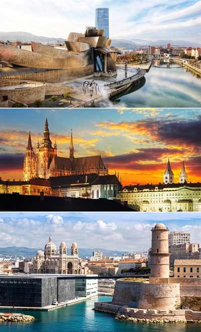 스페인 빌바오, 체코 프라하, 프랑스 마르세유는 도시 재생을 통해 세계적인 문화도시로 거듭났다.
