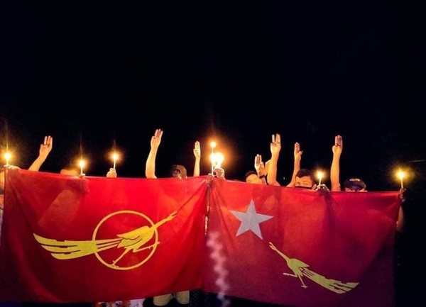 24일 밤 다외 예이퓨 지역 시위