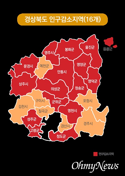 경북도 인구감소지역.