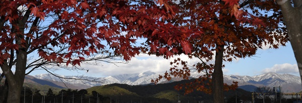 11월 11일 남덕유산에 내린 눈.