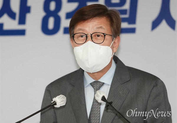 지난 3일 국비 확보 관련 기자회견을 열었던 박형준 부산시장. 