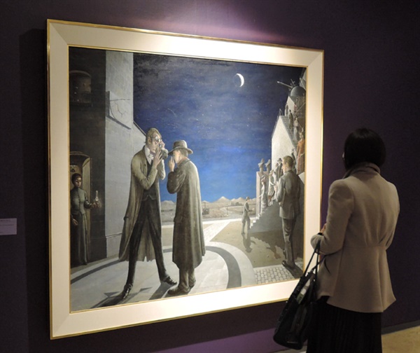 폴 델보(Paul Delvaux, 1897~1994) I '달의 위상 III(Les phases de la lune III)', 캔버스에 유채 155×175cm 1942