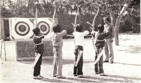 1983년 이원초 양궁부 훈련