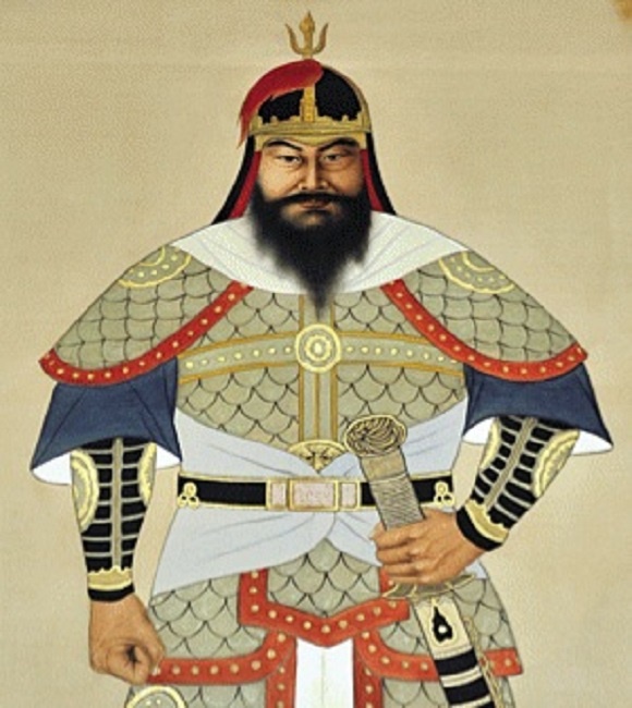 사당에 봉안된 정지 장군 영정(1347~1391)