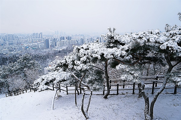 봉산과 서울 시내 풍경