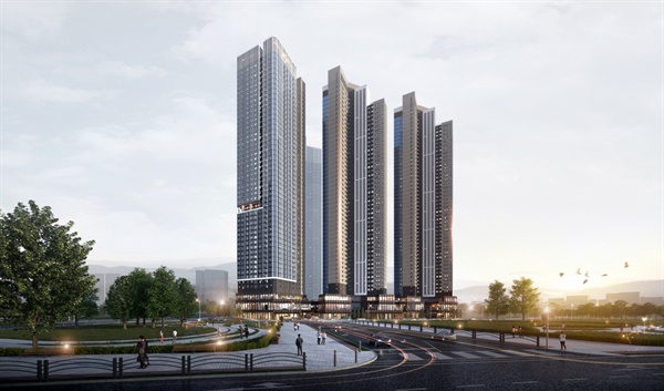 2027년 지상 49층 주상복합건물로 변모할 서울 상봉터미널의 조감도