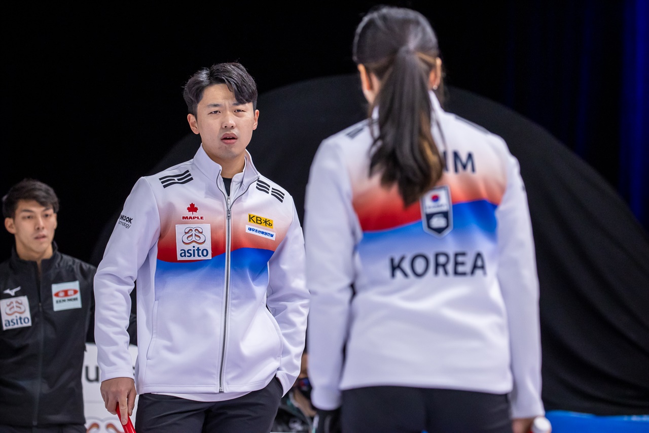  2021년 열린 올림픽 최종 예선에 출전했던 김민지 선수와 이기정 선수.