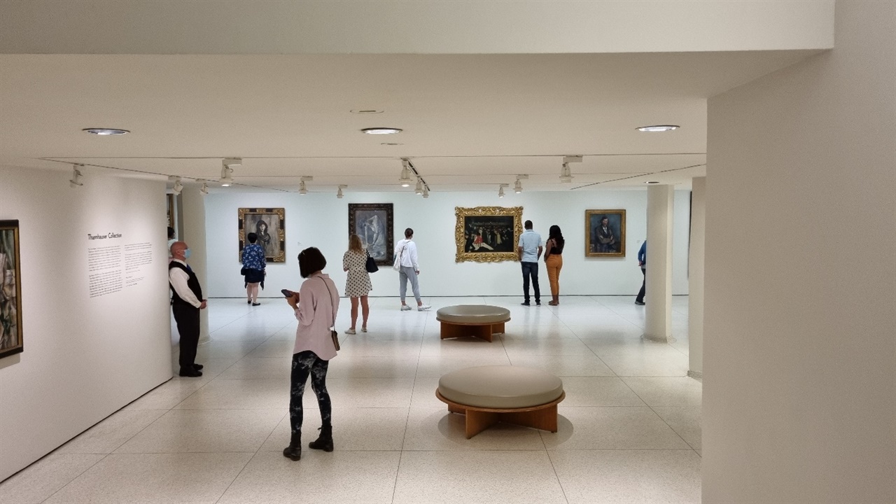피카소그림이 보이는 구겐하임미술관 2층 탄하우저 컬렉션