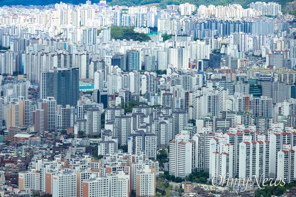 서울 일대 아파트 단지. 