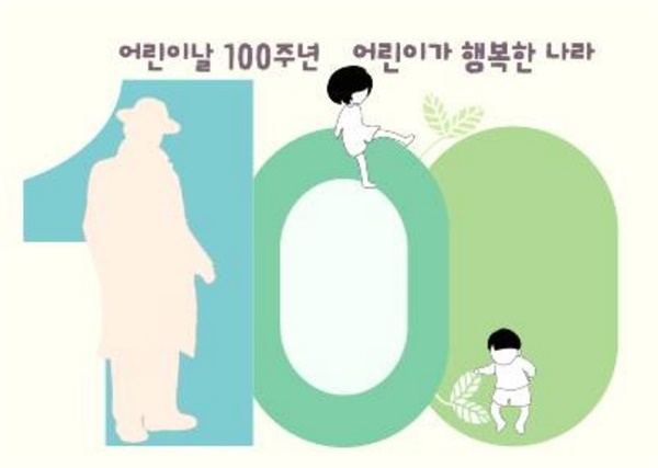 어린이날 100주년 상징 무늬. 