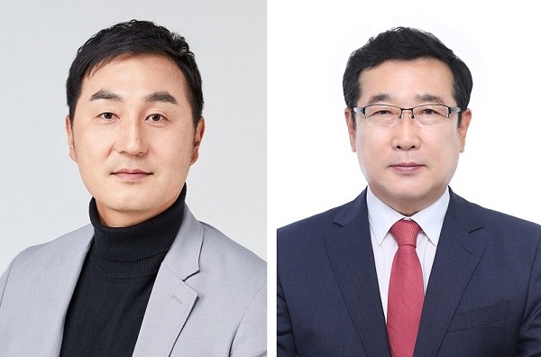 더불어민주당 김태호(왼쪽) 후보와 국민의힘 유만희 후보.