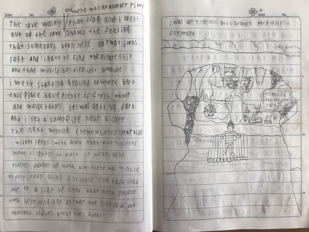 아이가 스스로 쓴 영어 이야기입니다. 