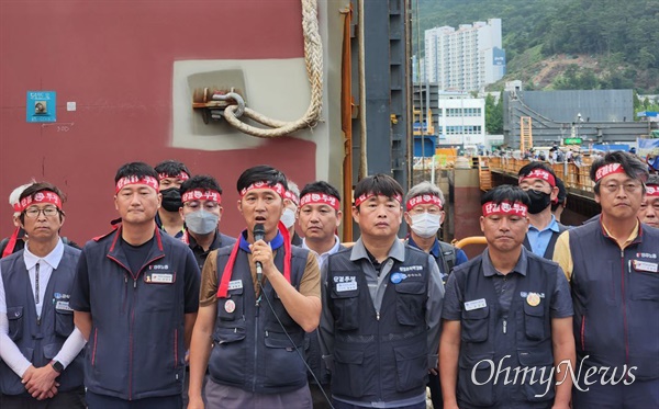 민주노총, 금속노조는 7월 22일 오후 대우조선해양에서 "조선하청 노동자 총파업 투쟁 보고, 농성해단식"을 열었다.