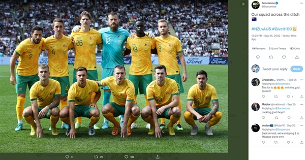 호주 대표팀 '사커루' 사커루는 호주 축구 대표팀의 애칭('사커'와 '캥거루'의 합성어)으로 알려져있다.  