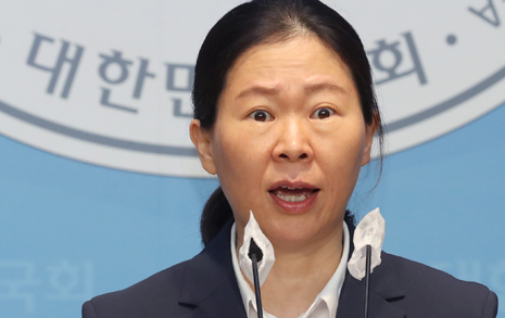 [오마이포토] 권은희 의원, 국민의힘 탈당 선언