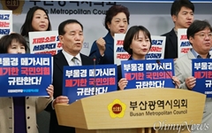 전 민주당 부산시의원들 "왜 부울경특별연합 폐기했나"