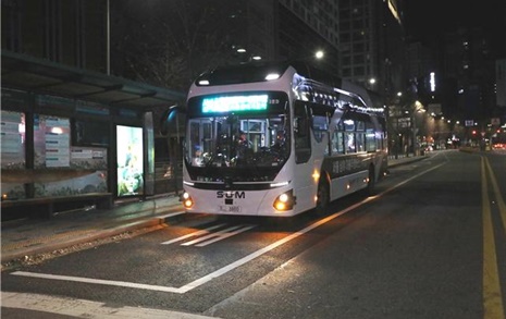 세계 최초의 심야자율주행버스, 서울시 달린다