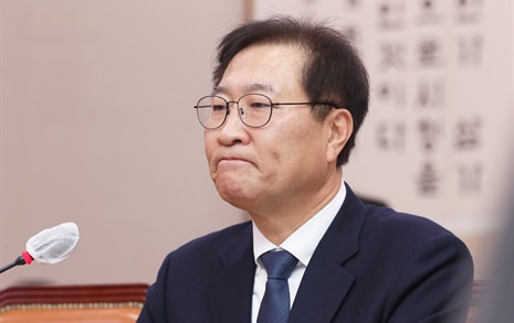 [오마이포토] 입을 앙다문 박성재 법무장관 후보자