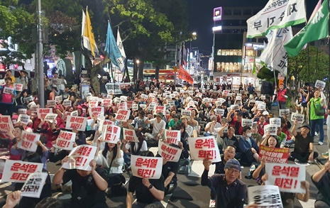 "미래가 없다" 윤석열 퇴진 외친 제주도민 