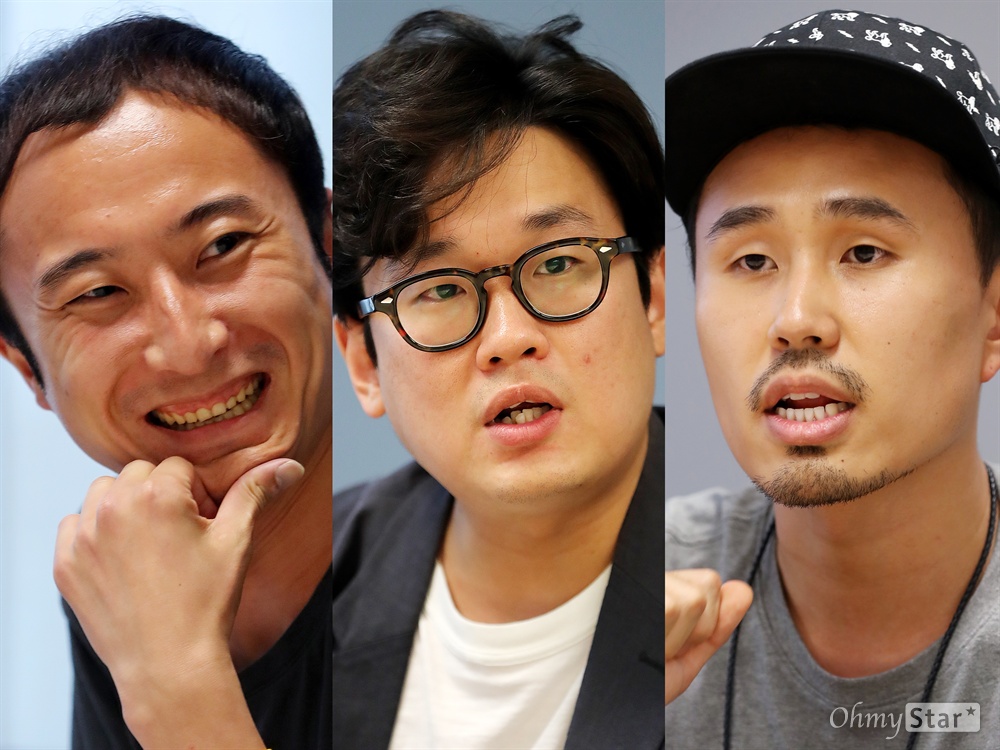 SBS 시사교양프로그램<그것이 알고싶다>팀의 배정훈 피지, 박경식 피디, 도준우 피디(왼쪽부터)