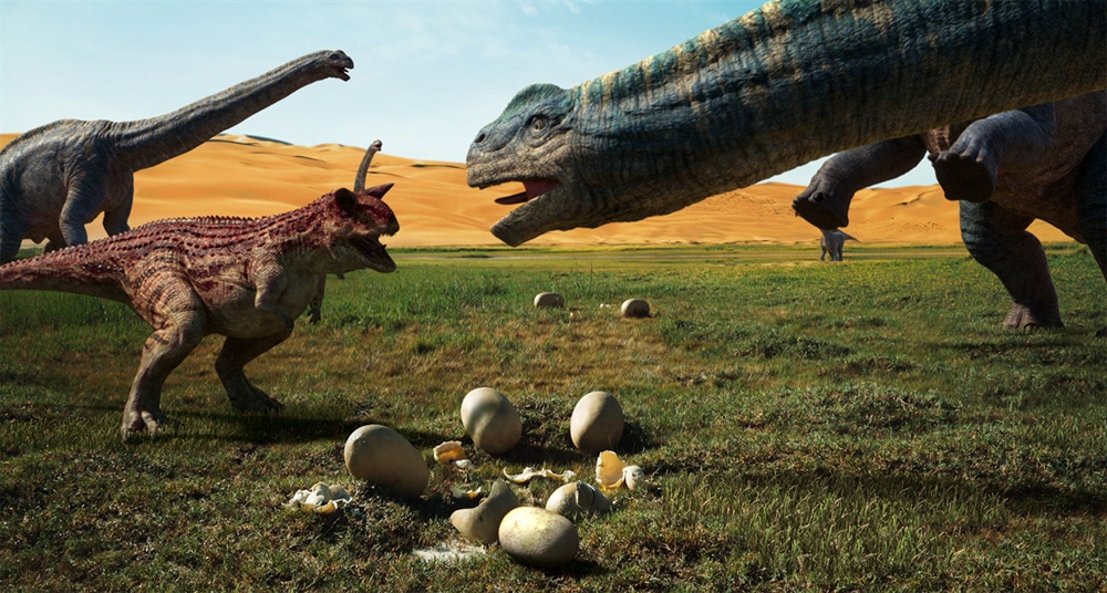  3D 애니메이션 <점박이 한반도의 공룡2: 새로운 낙원>의 한 장면.