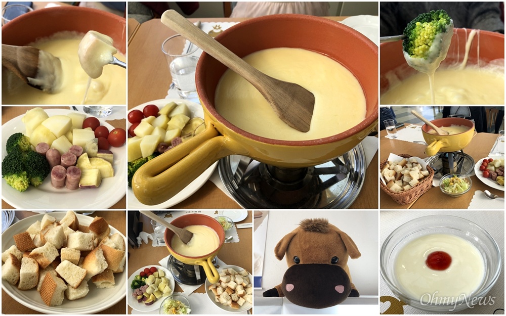  일본 최대 규모의 목장인 오카야마(岡山) 현 히루젠 고원에 위치한 저지랜드. 이곳에서 '퐁뒤(fondue)'로 점심 식사를 했다. 가격은 한 사람당 2만5000원 가량.