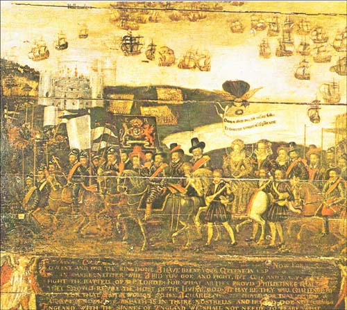 1588년 영국여왕 엘리자베드 1세의 관함식(觀艦式). 스페인 무적함대를 꺾은 영국 해군을 환영하는 행사였다. 이때만 해도, 유럽 최강은 유럽 최강에 불과했다. 그때까지 세계의 중심은 지구 반대편에 있었다. 적어도 19세기까지는 그러했다. 출처 : 1987년 삼성출판사 발행 <대세계의 역사 7권>