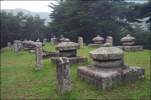 진양대군(세조)과 안평대군의 태실은 한 핏줄이지만 승자와 패자의 구분을 명확히 해주고 있다