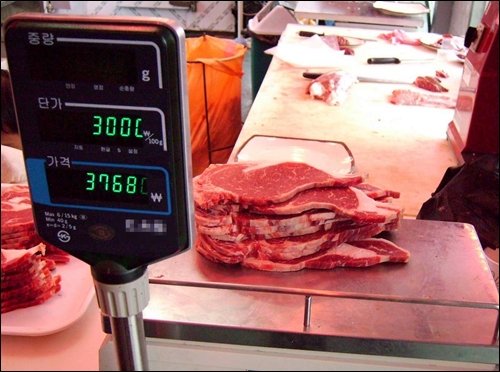 한우 쇠고기 가격