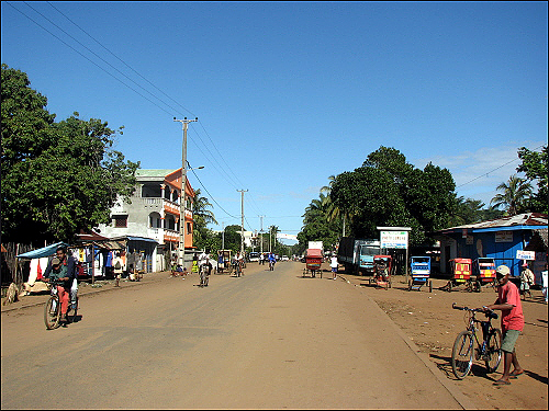 마나카라 시내의 모습