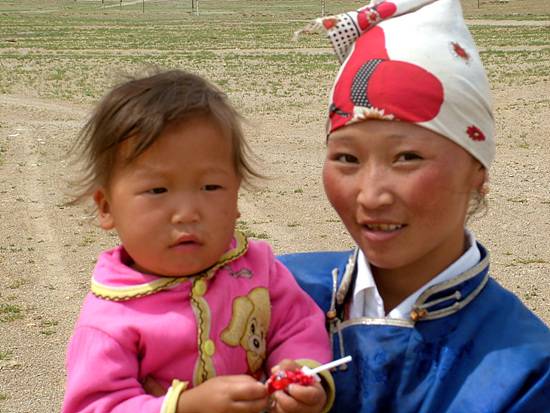 몽골의 어느 모녀