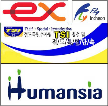 한국도로공사 기업 표시인 '이엑스(EX)', 영어도시를 만들겠다는 인천시,
절도특별수사팀을 새로 만들어 영어로 TSI(Thief Special Investigation)라고 이름 붙인 경찰청, 대한주택공사가 지은 영어이름 아파트 "Humansia"