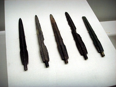 국립부여박물관에서 촬영한 사진이다. 한국식동검이라고도 불리며 주로 초기철기시대 때 널리 쓰였던 무기이다.