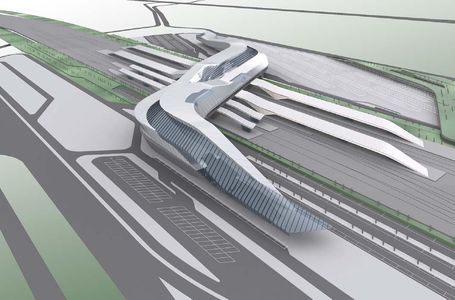 이탈리아 아프라골라의 고속철도역 계획안