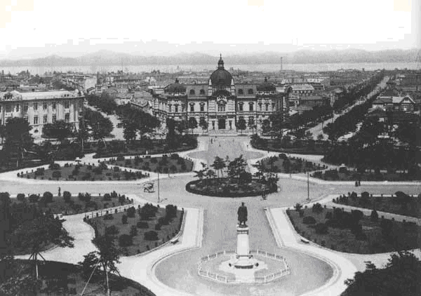 1935년 일제시기 대광장(현재의 중산광장)