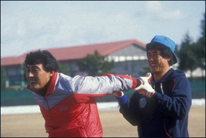 김일융과 김시진 80년대 중반 삼성 라이온즈의 원투펀치 김일융(왼쪽)과 김시진(오른쪽, 현 현대유니콘스 감독)