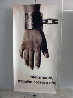 사탕수수 농가에서 빈번히 노예노동이 발생하자 브라질당국은 관련 포스터를 공항에 붙였다. 브라질에서는 바이오에탄올정책으로 인한 노예노동이 심각한 사회문제로 거론되고 있다. 