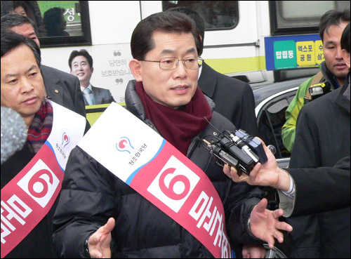 대전을 방문한 문국현 후보(자료사진)